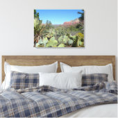 Toile Rochers rouges et cactus I (Insitu(Chambre))