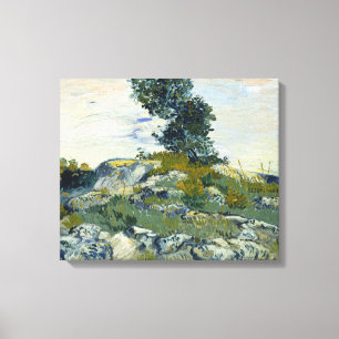 Toile Rochers Van Gogh vintages avec chêne