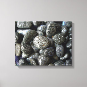 Toile Roches de Boho peintes à la main par Julie Ann Str