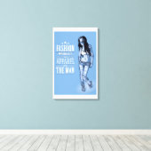 Toile Rock & Roll Queen Stretted Canvas Print (Insitu (Plancher de Bois))