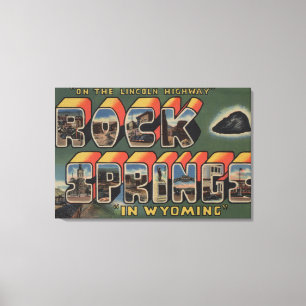 Toile Rock Springs, Wyoming - grandes scènes de lettre