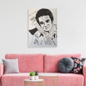 Toile Rock Star Hand Painted by Mark ELsen (Insitu(Salon))