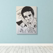 Toile Rock Star Hand Painted by Mark ELsen (Insitu (Plancher de Bois))