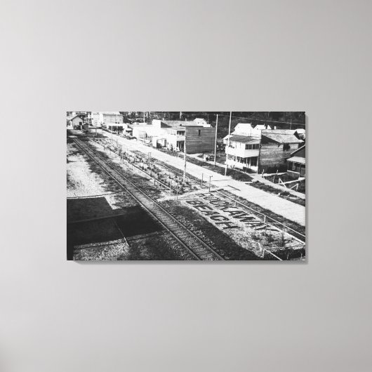 Toile Rockaway, Oregon Beach et Main Street (Recto)