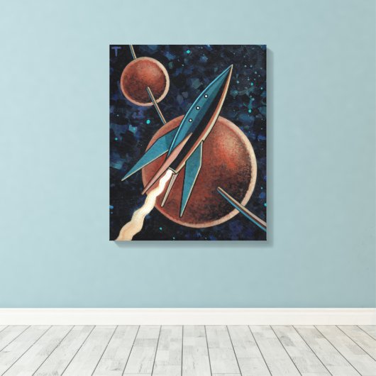 Toile Rocket #123 (Insitu (Plancher de Bois))