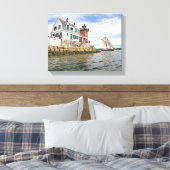 Toile Rockland Breakwater Lighthouse, Maine Canvas Impri (Insitu(Chambre))