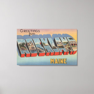 Toile Rockland, Maine - grandes scènes de lettre