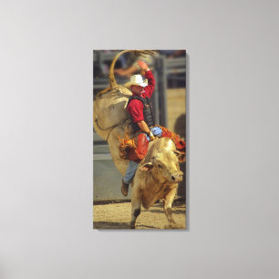 Toile Rodeo - Bull Riding - PBR - Red Ryder