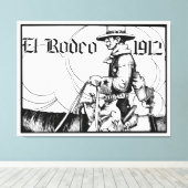 Toile Rodeo Cowboy Country 1912 Art occidental (Insitu (Plancher de Bois))