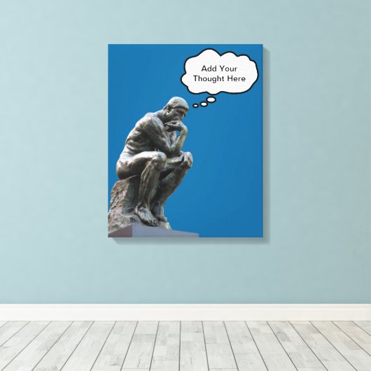 Toile Rodin's Thinker (Insitu (Plancher de Bois))