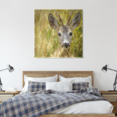 Toile Roe Deer dans le champ du blé - Photographie de la (Insitu(Chambre))