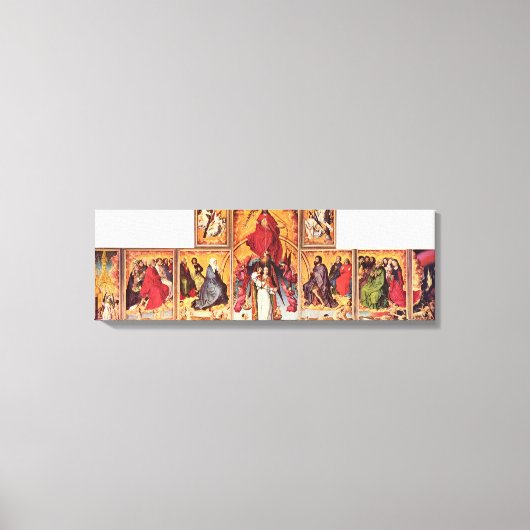 Toile Rogier van der Weyden - Autel du jugement Dernier (Recto)