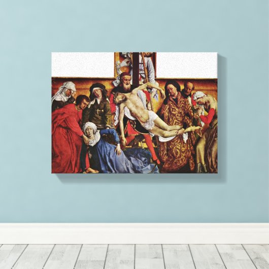 Toile Rogier van der Weyden - Descente de la Croix (Insitu (Plancher de Bois))
