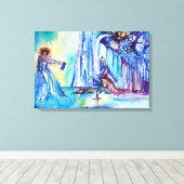 TOILE ROI ARTHUR, DAME DU LAC ET EXCALIBUR (Insitu (Plancher de Bois))