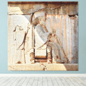Toile Roi Darius I. Bas-relief, Persépolis, Iran (Insitu (Plancher de Bois))