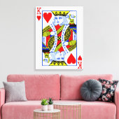 Toile Roi des Coeurs (Insitu(Salon))