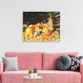 Toile Roi effroi sur son trône Citrouille (Insitu(Salon))
