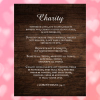 Roi James Bible Verse 1 Corinthiens 13 Rustique