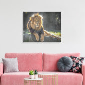 Toile Roi Lion de la Jungle (Insitu(Salon))