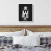 Toile Roi pharaon noir et blanc (Insitu(Chambre))