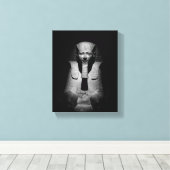 Toile Roi pharaon noir et blanc (Insitu (Plancher de Bois))
