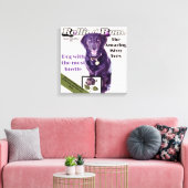 Toile Rolling Bone chien magazine totalement personnalis (Insitu(Salon))