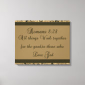 Toile Romains 8:28 (Recto)