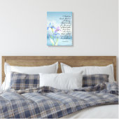 Toile Romains 8:28 Iris Aquarelle  (Insitu(Chambre))