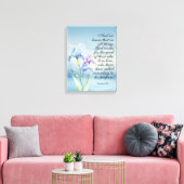 Toile Romains 8:28 Iris Aquarelle  (Insitu(Salon))