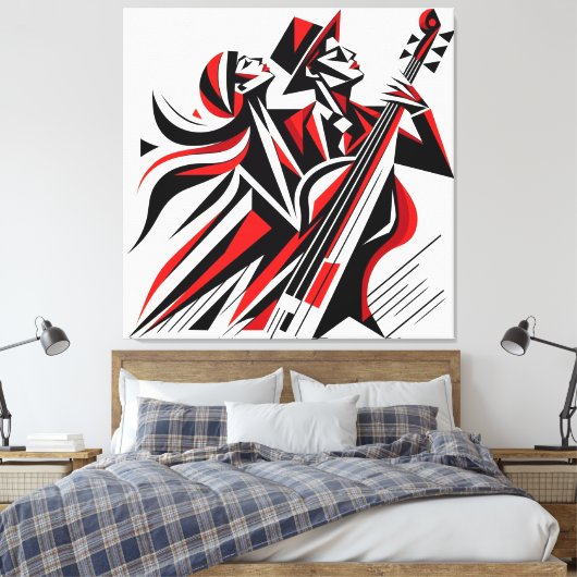Toile Romance de Jazz coloré (Insitu(Chambre))