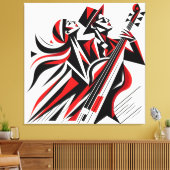 Toile Romance de Jazz coloré (Insitu(Salon))