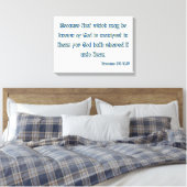 Toile Romans 1:19 Bible Verse KJV Wall Art (Insitu(Chambre))