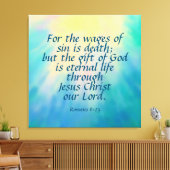 Toile Romans 6:23 Canvas Imprimer (Insitu(Salon))