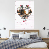 Toile Romantique 18 Collage photo en forme de coeur pour (Insitu(Chambre))