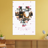 Toile Romantique 18 Collage photo en forme de coeur pour (Insitu(Salon))