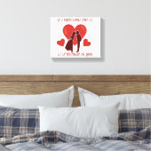 Toile romantique de Saint-Valentin enveloppée (Insitu(Chambre))