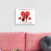Toile romantique de Saint-Valentin enveloppée (Insitu(Salon))