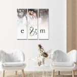 Toile Romantique Personnalisé Photo Overlay Initiales Am<br><div class="desc">Romantique Personnalisé Photo Overlay Initiales Ampersand. Remplacez simplement l'exemple de photo par votre préféré d'orientation du paysage et de haute résolution. Personnalisez facilement vos initiales.</div>