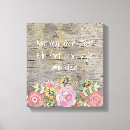 Toile Romantique rustique chic (Recto)