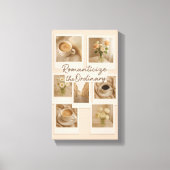 Toile Romantiquer l'Ordinaire - Mur Polaroïde esthétique (Recto)