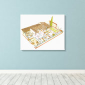 Toile Rome. Domus (Insitu (Plancher de Bois))