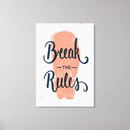 Toile Rompre Les Règles (Recto)