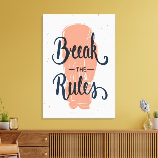 Toile Rompre Les Règles (Insitu(Salon))