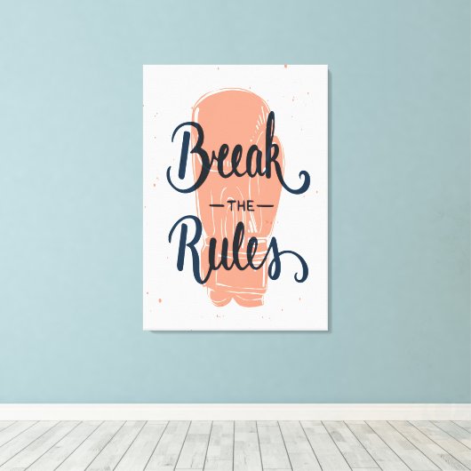 Toile Rompre Les Règles (Insitu (Plancher de Bois))
