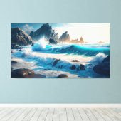 Toile Rompre les vagues (Insitu (Plancher de Bois))