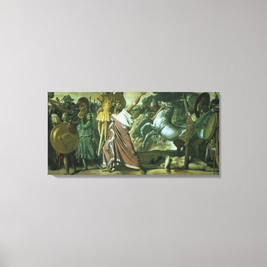 Toile Romulus, conquérant d'Acron, portant son butin à (Recto)