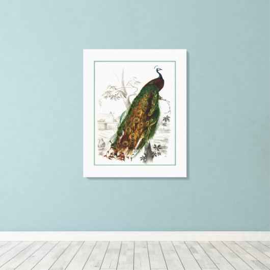 Toile Roosage du paon (Insitu (Plancher de Bois))