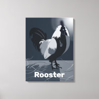 Rooster Fière Cuisine bleu foncé Décor