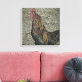 Toile Rooster Grunge (Insitu(Salon))