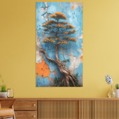 Toile Rooted in Ruin: A Bonsai of Resilience Against Tim (Insitu(Salon))